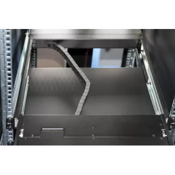 DIGITUS Modulars 43,2 cm (17 collu) TFT konsole ar 1 porta KVM, RAL 9005 melna, Qwertzu vācu