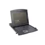 DIGITUS Modularized 43,2 cm (17 collu) TFT konsoles komplekts ar 8 portu KVM, RAL 9005 melns - Qwertzu vācu tastatūra