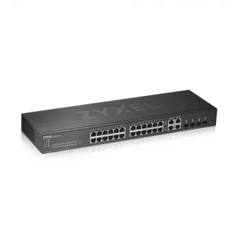 Zyxel GS1920-24V2 pārvaldīts Gigabit Ethernet (10/100/1000) slēdzis, melns
