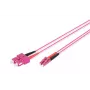 DIGITUS Fiber Optic Patch Cord LC-SC Duplex OM4 50/125µ 1m