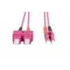 DIGITUS Fiber Optic Patch Cord LC-SC Duplex OM4 50/125µ 1m
