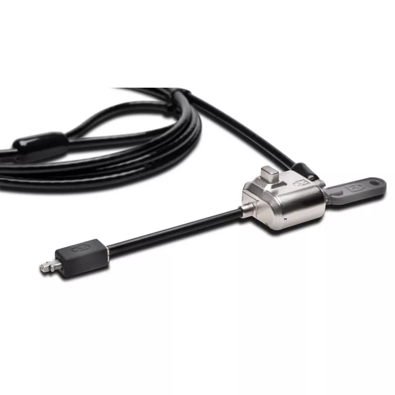 Kensington MiniSaver Mobile Keyed Lock, 1.8 m, atslēgas bloķētājs, plakanā atslēga, oglekļa tērauds, melns