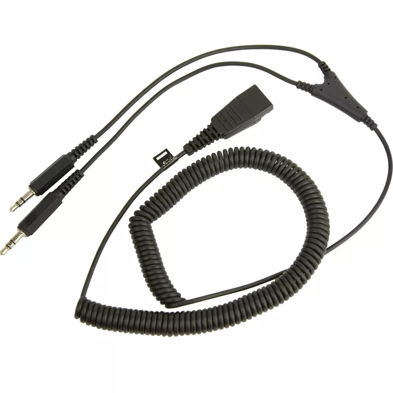 Jabra PC kabelis - QD uz 2x3,5 mm