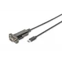 DIGITUS USB Type-C 2.0 uz seriālo pārveidotājs, DSUB 9M 1m kabelis