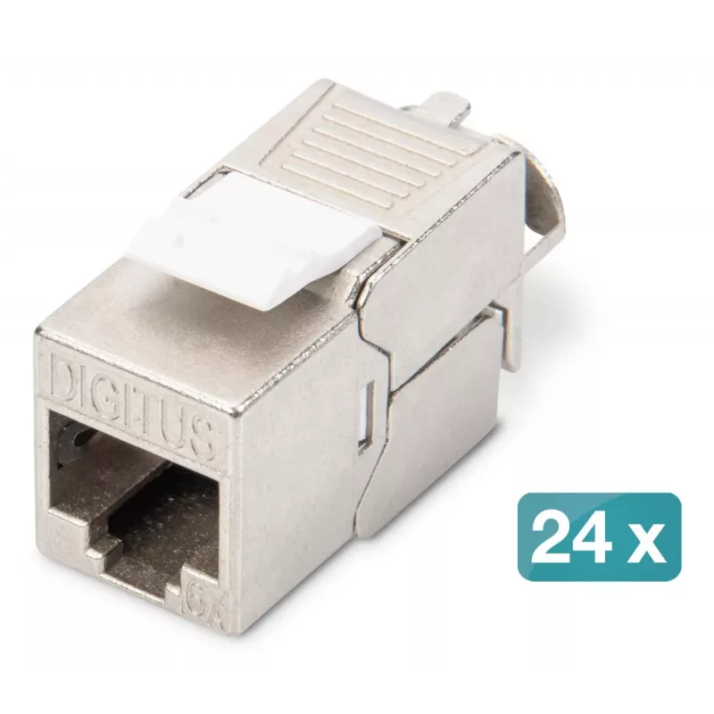 DIGITUS DN-93615 CAT 6A ekranēts Keystone modulis, montāža bez instrumentiem