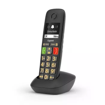 Gigaset E290HX DECT bezvadu telefons - Melns