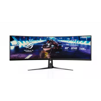 ASUS ROG Strix XG49VQ dators monitors 124.5 cm (49 colli) 3840 x 1080 pikseļi UltraWide Full HD LED Melns