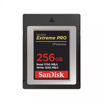 WESTERN DIGITAL SanDisk CF Express Extreme Pro 256GB, 1700MB/s lasīšana, 1200MB/s rakstīšana