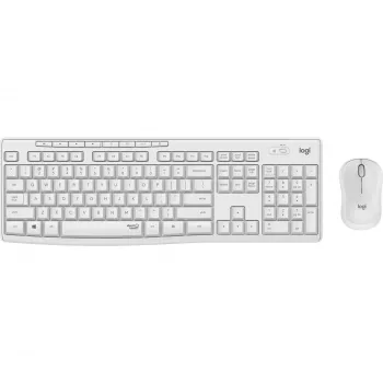 LOGITECH MK295 Silent bezvadu komplekts (tastatūra + pele) balts QWERTZ vācu izkārtojums