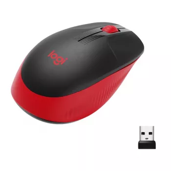 Pele Logitech M190 bezvadu USB sarkana