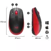 Pele Logitech M190 bezvadu USB sarkana