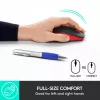 Pele Logitech M190 bezvadu USB sarkana