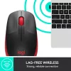 Pele Logitech M190 bezvadu USB sarkana