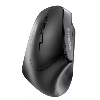 CHERRY MW 4500 LEFT Bezvadu 45° Pele Kreisajiem, Melna, USB