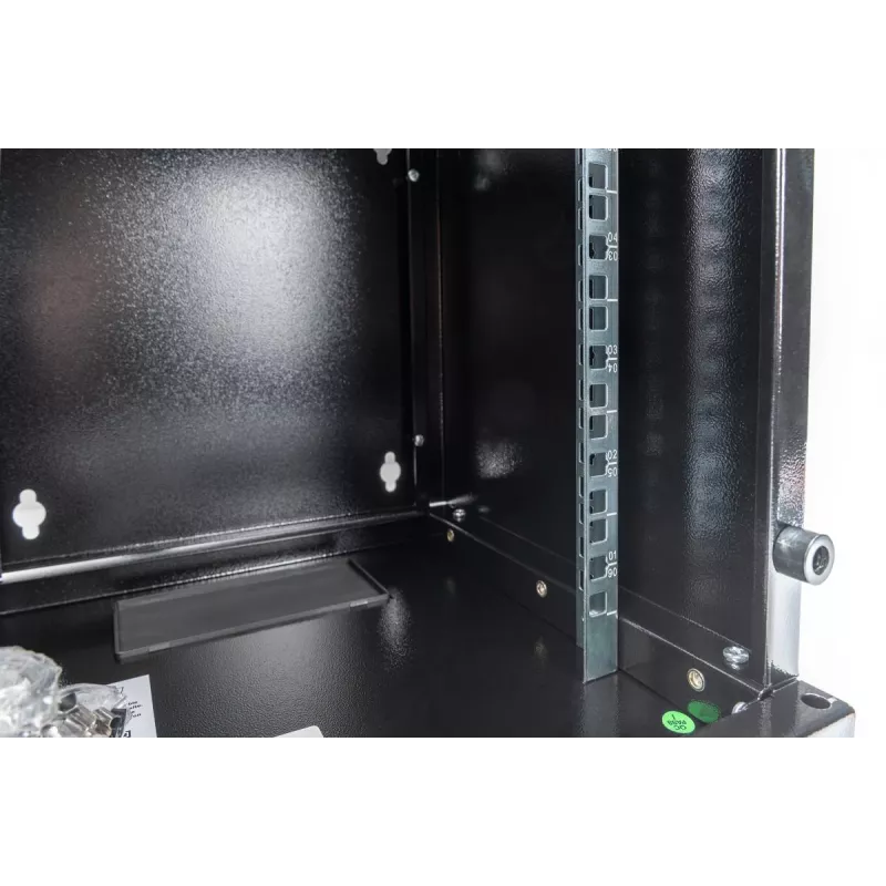 DIGITUS Sienas stiprinājuma skapis 254 mm (10 inch) 6U, 330x312x300 mm, melns (RAL 9005)
