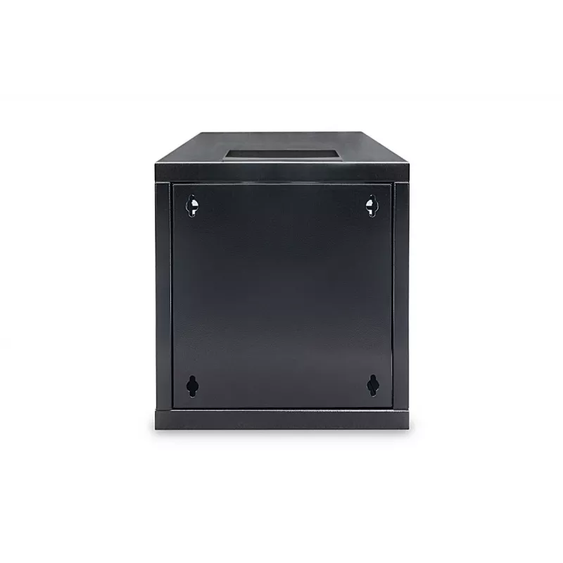 DIGITUS Sienas stiprinājuma skapis 254 mm (10 inch) 6U, 330x312x300 mm, melns (RAL 9005)