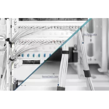 DIGITUS Slim Patch kabelis - CAT6 - U/FTP - Snagless - Cu - 10m - Pelēks