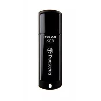 TRANSCEND JetFlash 350 8GB USB 2.0 zibatmiņa - Melna