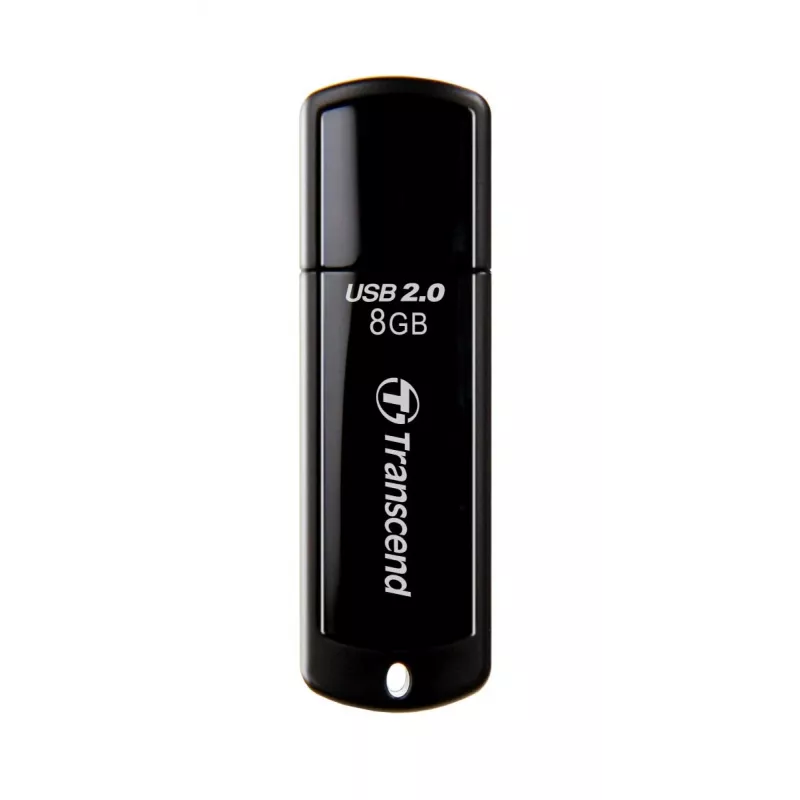 TRANSCEND JetFlash 350 8GB USB 2.0 zibatmiņa - Melna