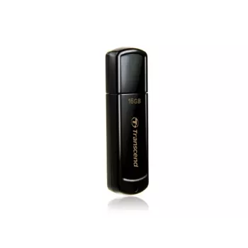 TRANSCEND JetFlash 350 16GB USB 2.0 zibatmiņa melna