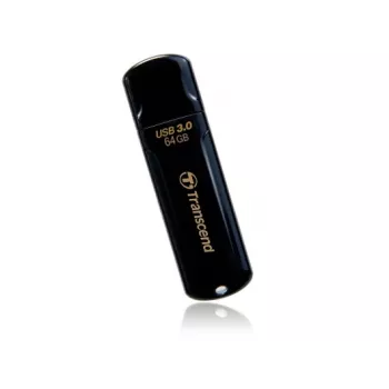 TRANSCEND JetFlash 700 64GB USB zibatmiņa - USB 3.0 - Melna