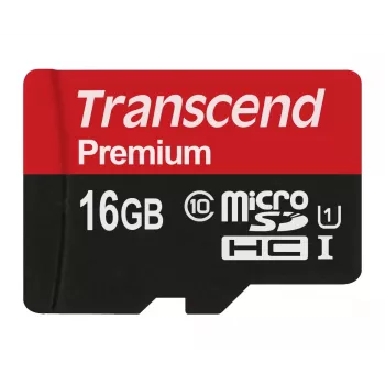 Transcend 16GB MicroSDHC Class 10 UHS-I U1 atmiņas karte TS16GUSDCU1