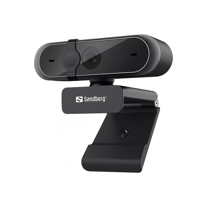 Sandberg USB Webcam Pro, 5 MP, 2592 x 1944 pikseļi, Full HD, 30 kadri/s, 1920x1080@30fps, 2595x1944@30fps, 1080p