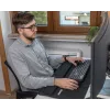 Sandberg Desk Pad Pro XXL, Melns, Vienkrāsains, Plaukstas balsts, Neslīdoša pamatne, Spēļu peles paliktnis