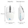 LOGITECH G203 Lightsync Gaming Mouse USB Balts