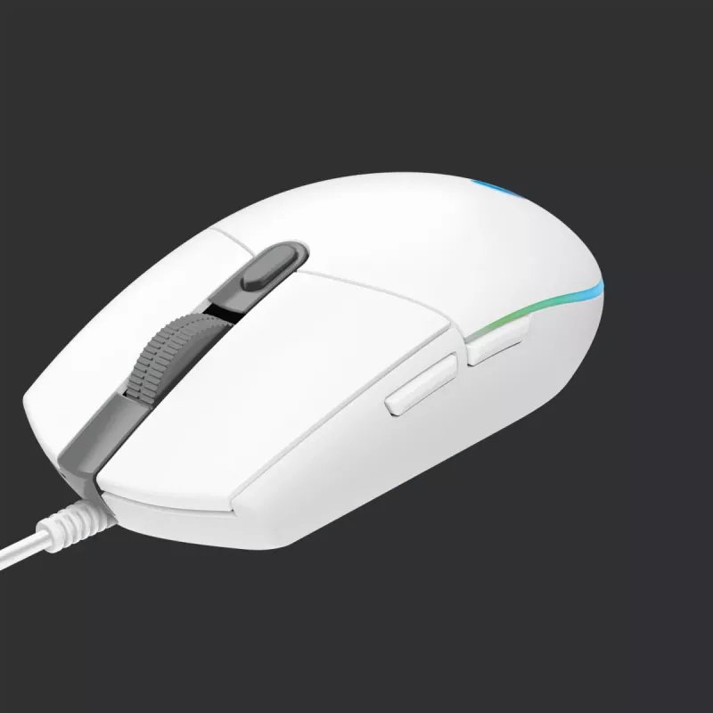 LOGITECH G203 Lightsync Gaming Mouse USB Balts