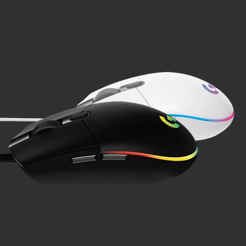 LOGITECH G203 Lightsync Gaming Mouse USB Balts