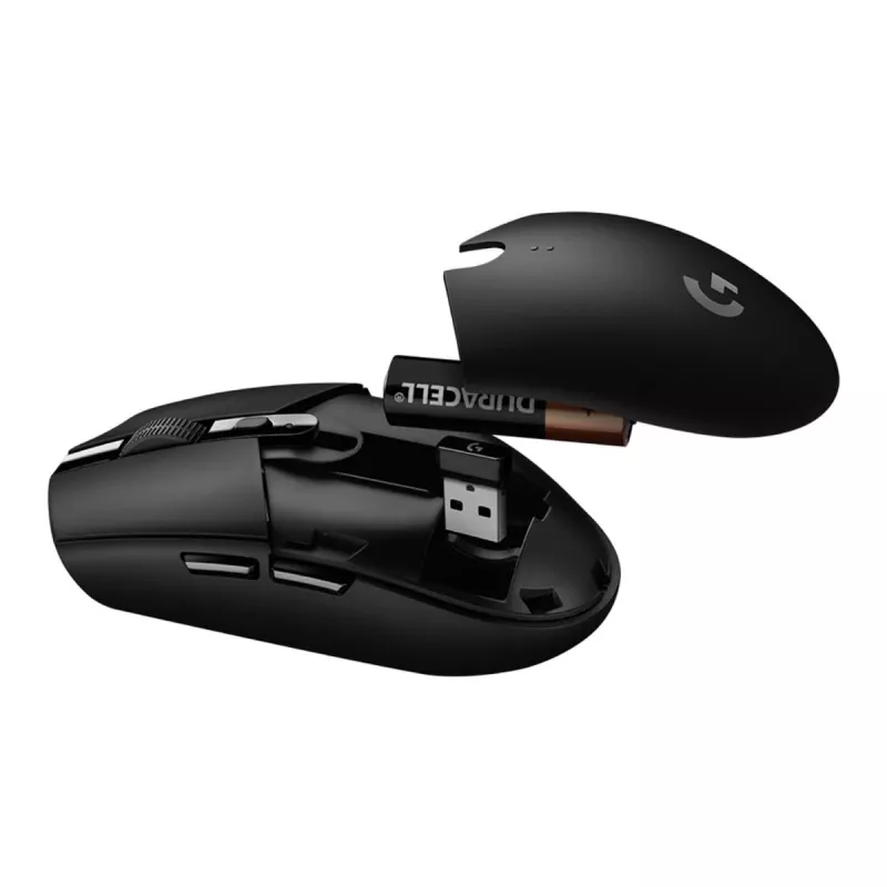 LOGITECH G305 Lightspeed bezvadu spēļu pele, melna