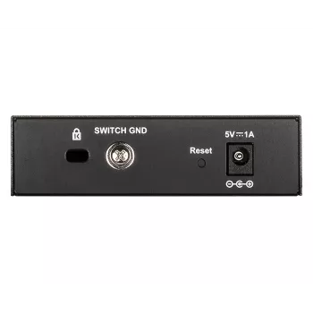 D-Link DGS-1100-05V2/E tīkla slēdzis, pārvaldāms, L2, Gigabit Ethernet (10/100/1000), 5 porti, melns