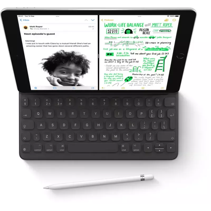 Planšetdators Apple iPad 10,2 collas (25,9 cm) 256 GB Wi‑Fi (802.11ac) A13, iPadOS 15, Pelēks, 8 MP/12 MP