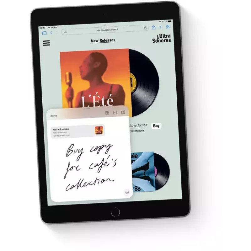 Planšetdators Apple iPad 10,2 collas (25,9 cm) 256 GB Wi‑Fi (802.11ac) A13, iPadOS 15, Pelēks, 8 MP/12 MP