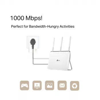 TP-Link TL-PA7019P KIT Powerline adapteru komplekts 1000 Mbit/s Ethernet LAN Balts 2 gab.