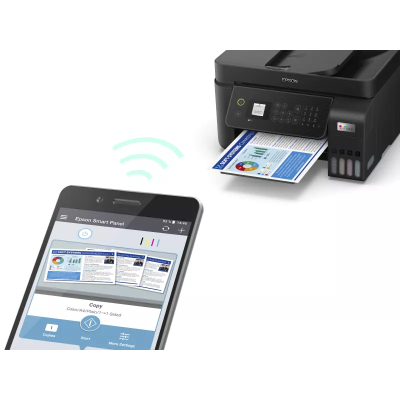 Epson EcoTank ET-4800 Daudzfunkciju Printeris, A4, 5760x1440 DPI, 33 ppm, Wi-Fi