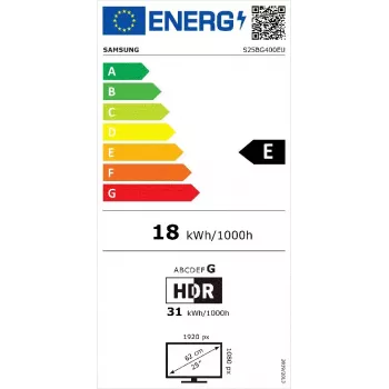 Samsung G40B 63.5 cm (25 collas) Full HD IPS monitors 240 Hz 1 ms