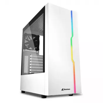 PC korpuss Sharkoon RGB Slider Midi Tower Balts