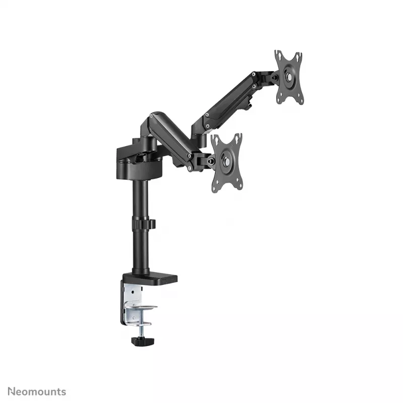 Neomounts DS70-750BL2 Monitora roka 17-27 collu - gāzes atspere, Clamp/Grommet, 7 kg, 43.2 cm (17 collas), 68.6 cm (27 collas), 100 x 100 mm, Melna