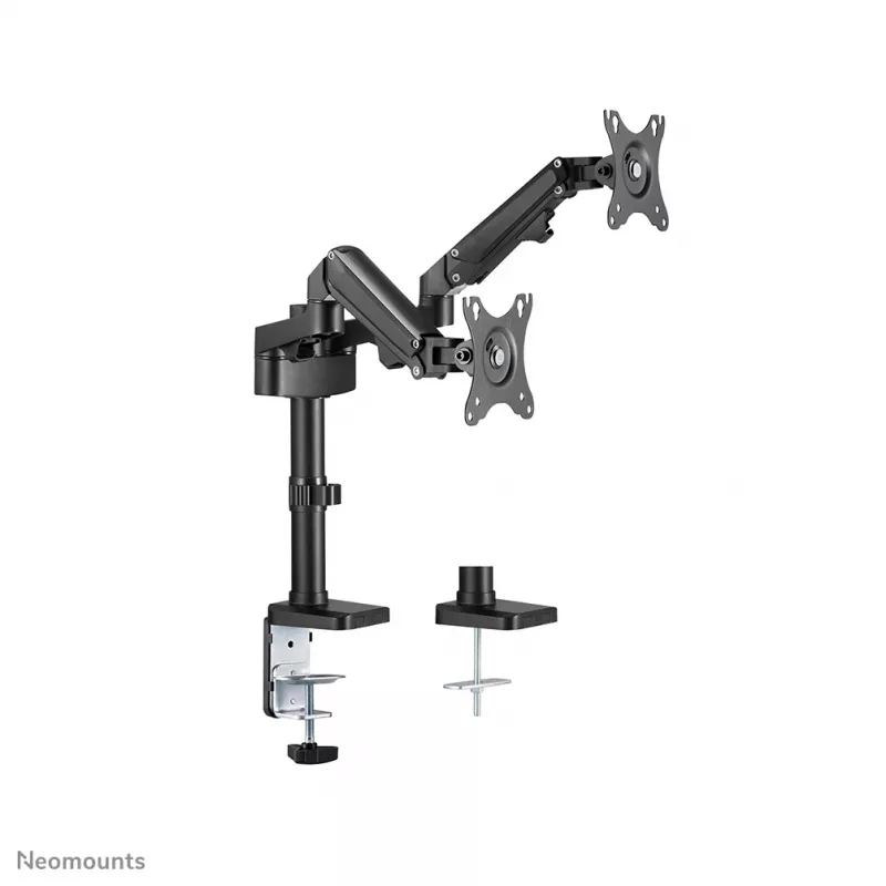 Neomounts DS70-750BL2 Monitora roka 17-27 collu - gāzes atspere, Clamp/Grommet, 7 kg, 43.2 cm (17 collas), 68.6 cm (27 collas), 100 x 100 mm, Melna