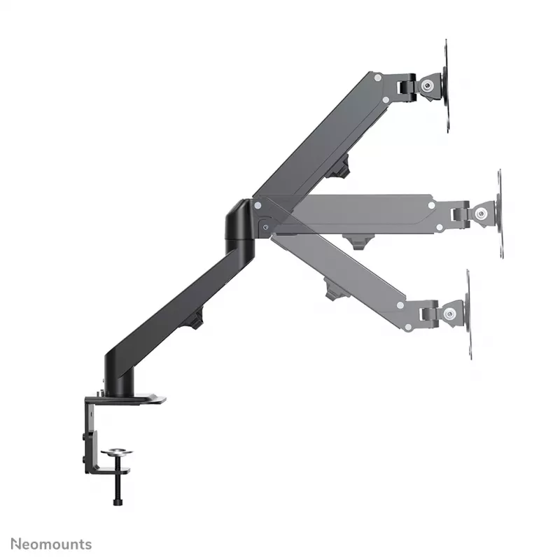 Neomounts DS70-700BL1 Monitora roka 17-27 collas - gāzes atspere, Skavas stiprinājums, 7 kg, 43.2 cm (17 inch), 68.6 cm (27 inch), 100 x 100 mm, Melna