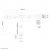 Neomounts FPMA-DCB100DBLACK Monitora roka 10-27 collas, Skava/Caurums, 10 kg, 100 x 100 mm, Melna