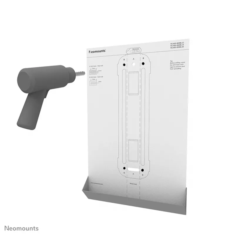 Neomounts WL40S-850BL14 TV sienas stiprinājums 40-65 collām - pilna kustība - ātra uzstādīšana