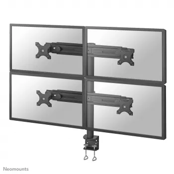 Neomounts FPMA-D700D4 Monitora roka 19-30 collām, Skava, 8 kg, 48.3 cm (19 inch), 76.2 cm (30 inch), 100 x 100 mm, Melna