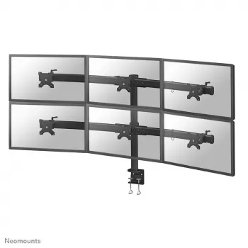 Neomounts FPMA-D700D6 Monitora roka 19-27 collām, skava, 8 kg, 48.3 cm (19 inch), 68.6 cm (27 inch), 100 x 100 mm, Melna