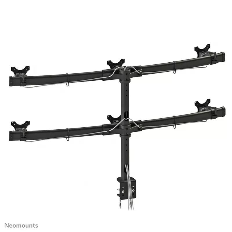 Neomounts FPMA-D700D6 Monitora roka 19-27 collām, skava, 8 kg, 48.3 cm (19 inch), 68.6 cm (27 inch), 100 x 100 mm, Melna