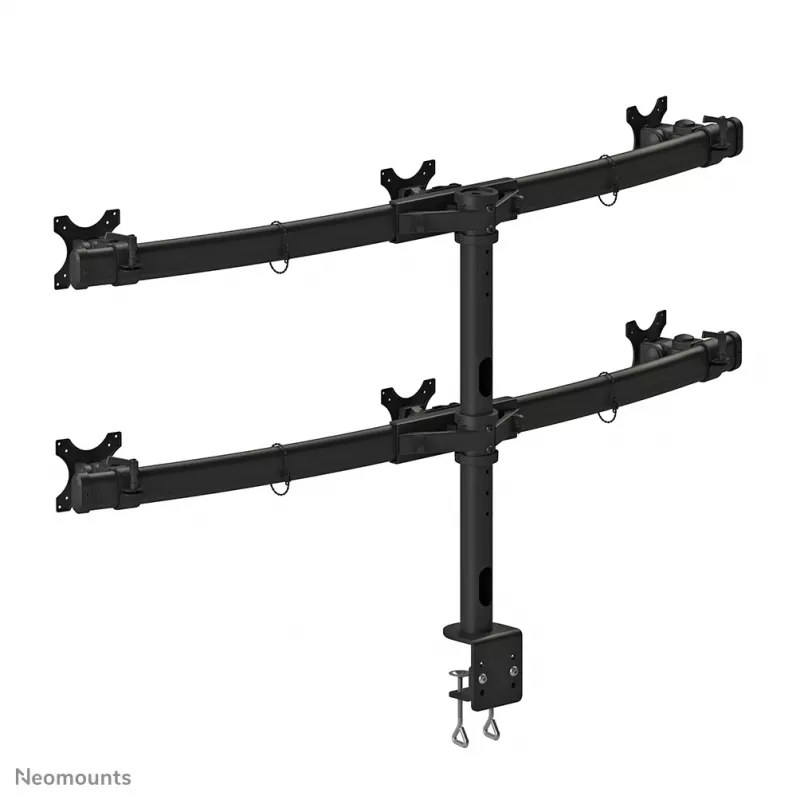 Neomounts FPMA-D700D6 Monitora roka 19-27 collām, skava, 8 kg, 48.3 cm (19 inch), 68.6 cm (27 inch), 100 x 100 mm, Melna