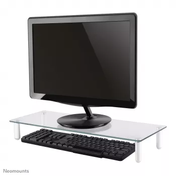 Neomounts NSMONITOR10 Monitora/klēpjdatora pacēlājs - universāls, 25 kg, augstuma regulēšana, caurspīdīgs