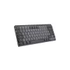 Logitech MX Mechanical Mini — minimālistiska bezvadu taustiņu tastatūra ar apgaismojumu, grafīta krāsa, Tactile Quiet, QWERTZ vācu izkārtojums